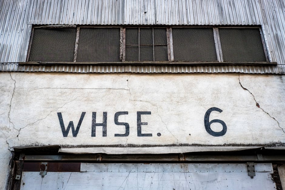 Industrial warehouse building labeled WHSE 6